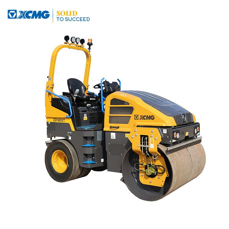 XCMG Official High Quality Light Compacting Equipment XD140VT Road Roller with Double Drum